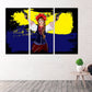 Ukrainisches Gemälde Leinwand Ukrainisches Mädchen Druck Blau und Gelb Galerie Wandkunst Patriotisches Dekor Geschenk, Ukrainische Verkäufer, Ukrainische Kunst kaufen