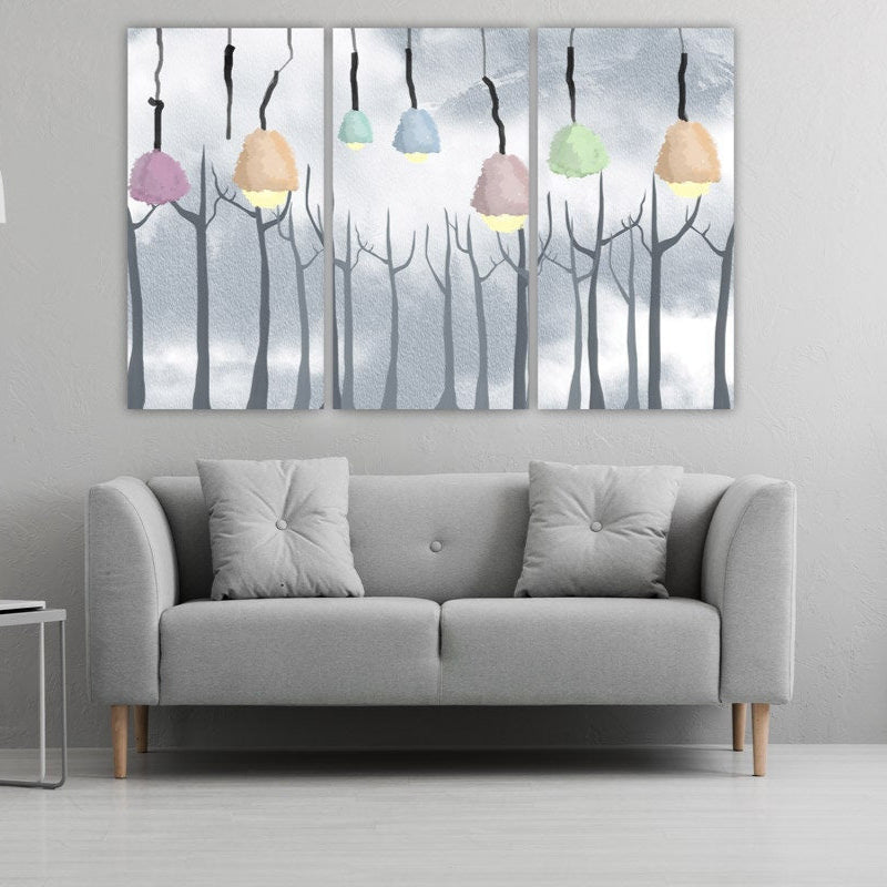 Modernes extra großes Wandbild auf Leinwand, Abstrakter Kunstdruck, Trendy Raumdekor, Kaffeebar Dekor