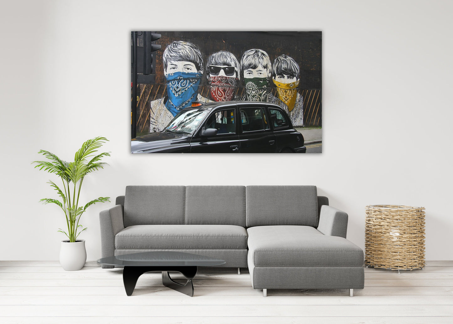 London Reiseposter, Graffiti Wandkunst Leinwandgemälde, trendige Wandkunst, Street Art Druck, Graffiti Poster, moderne Multi Panel Wandkunst