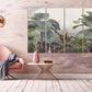 Tropische Blätter Wandkunst Leinwandbild, tropische Wanddekoration, tropisches Poster, florale Leinwand Wandkunst, extra große Wandkunst