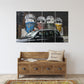 London Reiseposter, Graffiti Wandkunst Leinwandgemälde, trendige Wandkunst, Street Art Druck, Graffiti Poster, moderne Multi Panel Wandkunst