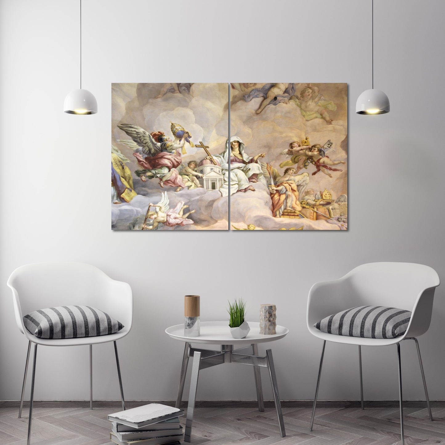 Engelgemälde, religiöse Wandkunst, religiöse Geschenke, Wanddekoration für die Küche im Landhausstil