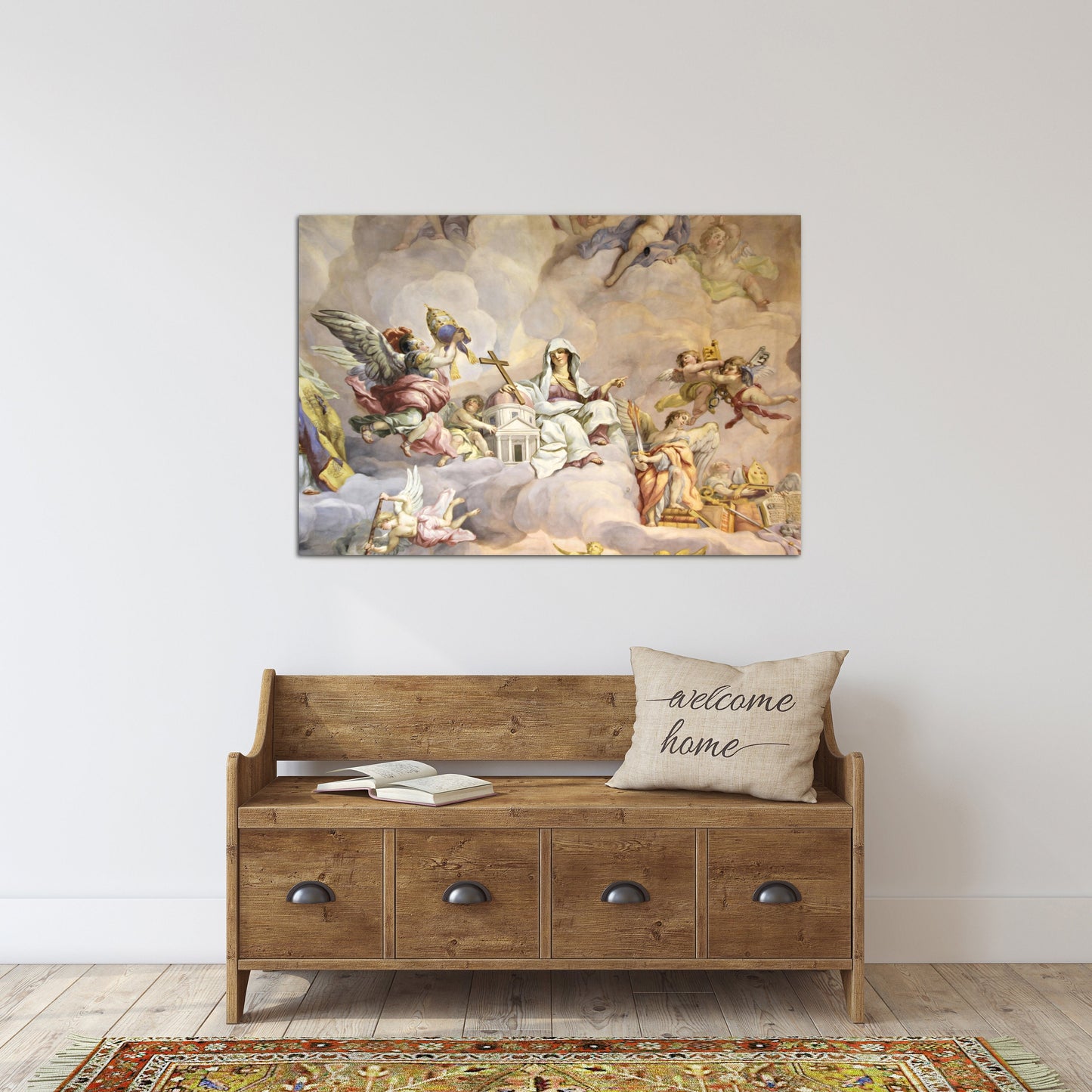 Engelgemälde, religiöse Wandkunst, religiöse Geschenke, Wanddekoration für die Küche im Landhausstil