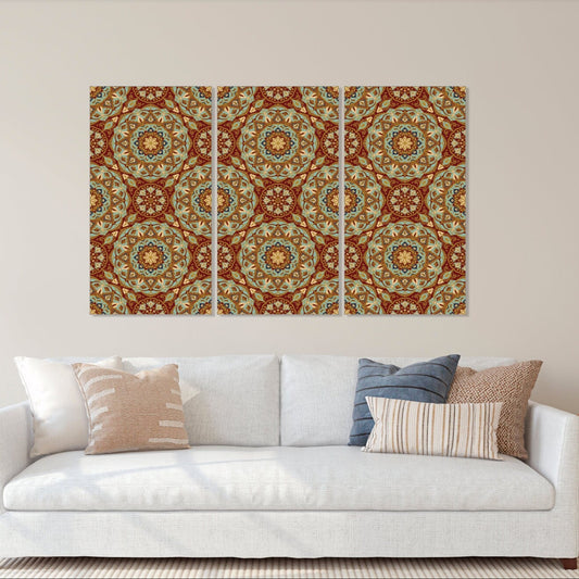 Mandala großer Leinwand-Kunstdruck, Buddha-Indianer-Malerei, religiöse Wandkunst