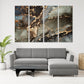 Abstrakte Wandkunst in Gold und Schwarz, Marmor-Wanddekor-Leinwand, abstrakte Gemälde, mehrteilige Wandkunst, Marmor-Leinwand
