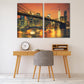 Brooklyn Bridge Druck New York City Gemälde extra großes mehrteiliges Wandbild American Bridge Home Wanddekoration gerahmter Kunstdruck Leinwand