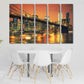 Brooklyn Bridge Druck New York City Gemälde extra großes mehrteiliges Wandbild American Bridge Home Wanddekoration gerahmter Kunstdruck Leinwand