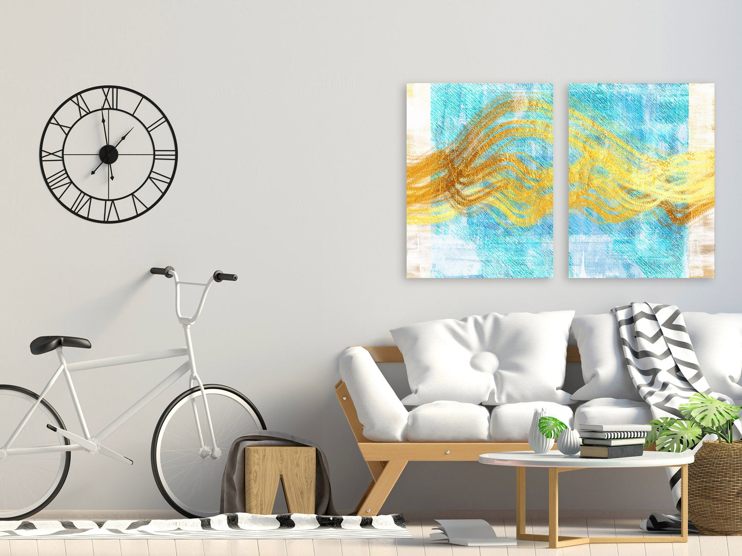 Abstrakte Wandkunst auf Leinwand, modernes neutrales Gemälde, abstrakter Kunstdruck, extragroße Wandkunst, mehrteilige Wandkunst, Badezimmer-Wanddekoration