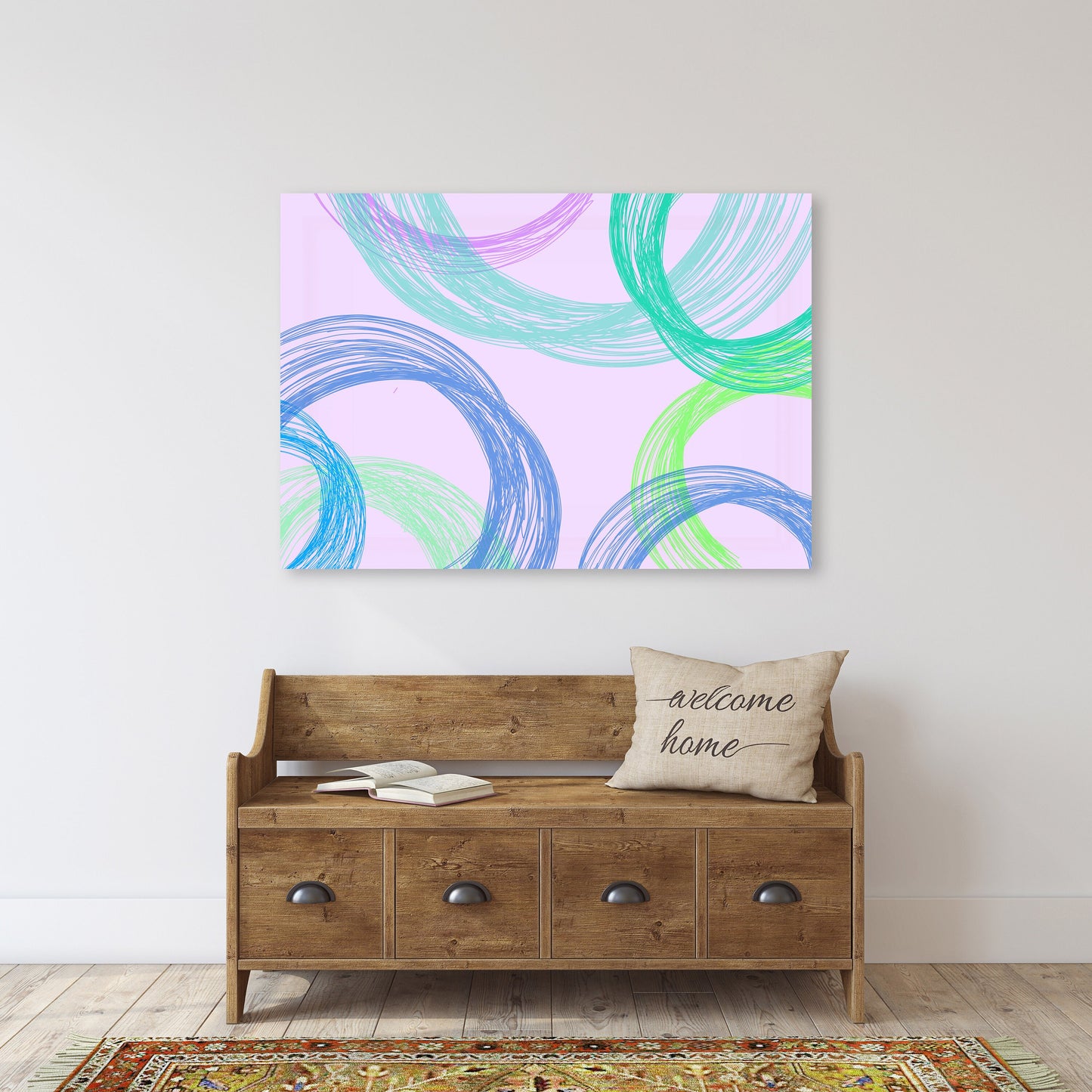 Abstrakte Wandkunst Gemälde auf Leinwand, Wohnwanddekor, Leinwandgemälde, abstrakter Kunstdruck Multipanel Wandkunst moderne abstrakte Kunst