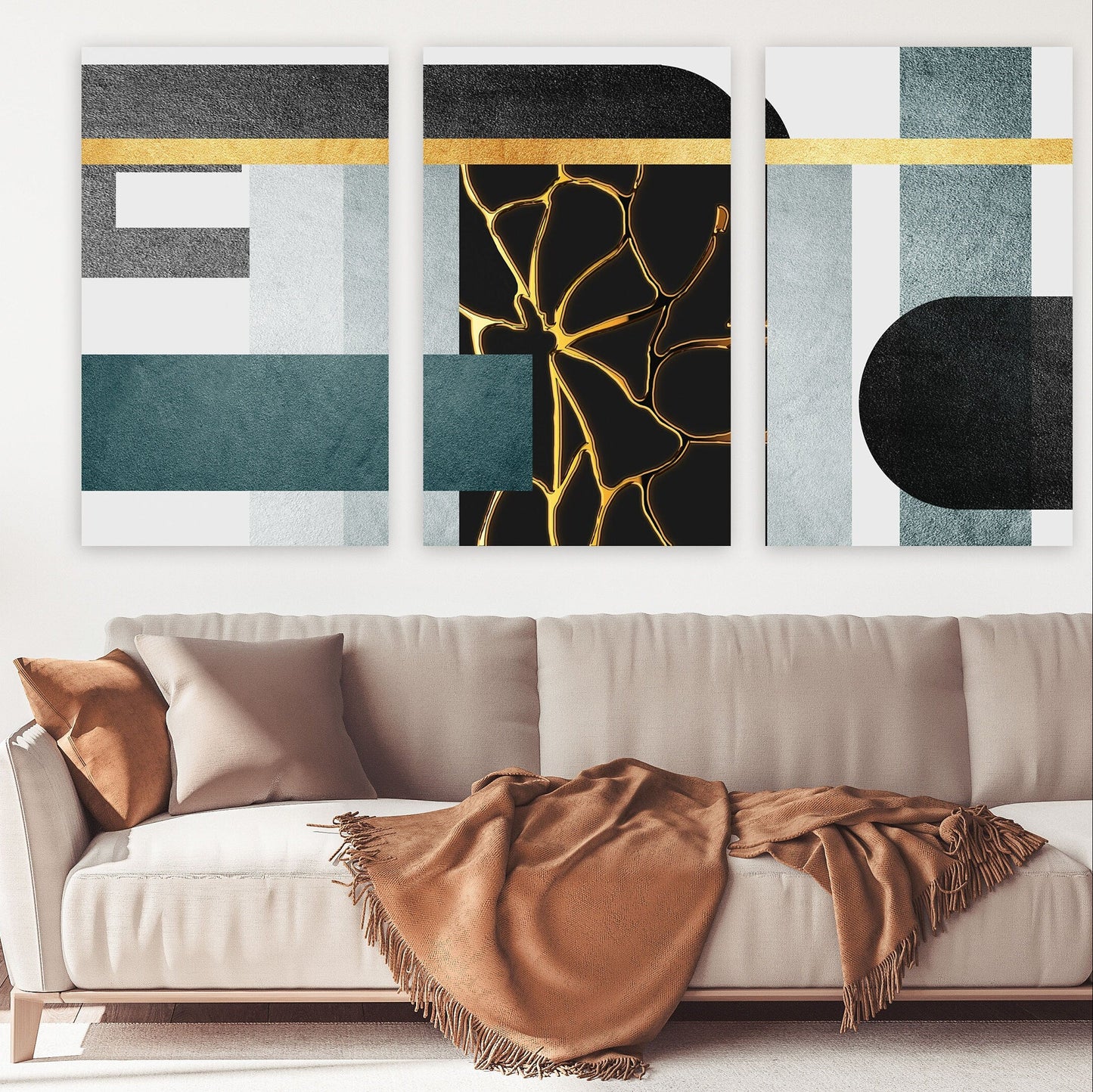 Geometrische abstrakte Wandkunst, abstrakter Druck gerahmtes Leinwandgemälde, abstrakte Leinwandkunst, druckbare Wandkunst abstrakt geometrisch