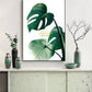 Dreiteilige Pflanzen-Wanddrucke im schwebenden Rahmen, modernes minimalistisches gerahmtes botanisches Kunstwerk, original grünes druckbares 3er-Set Leinwandbilder