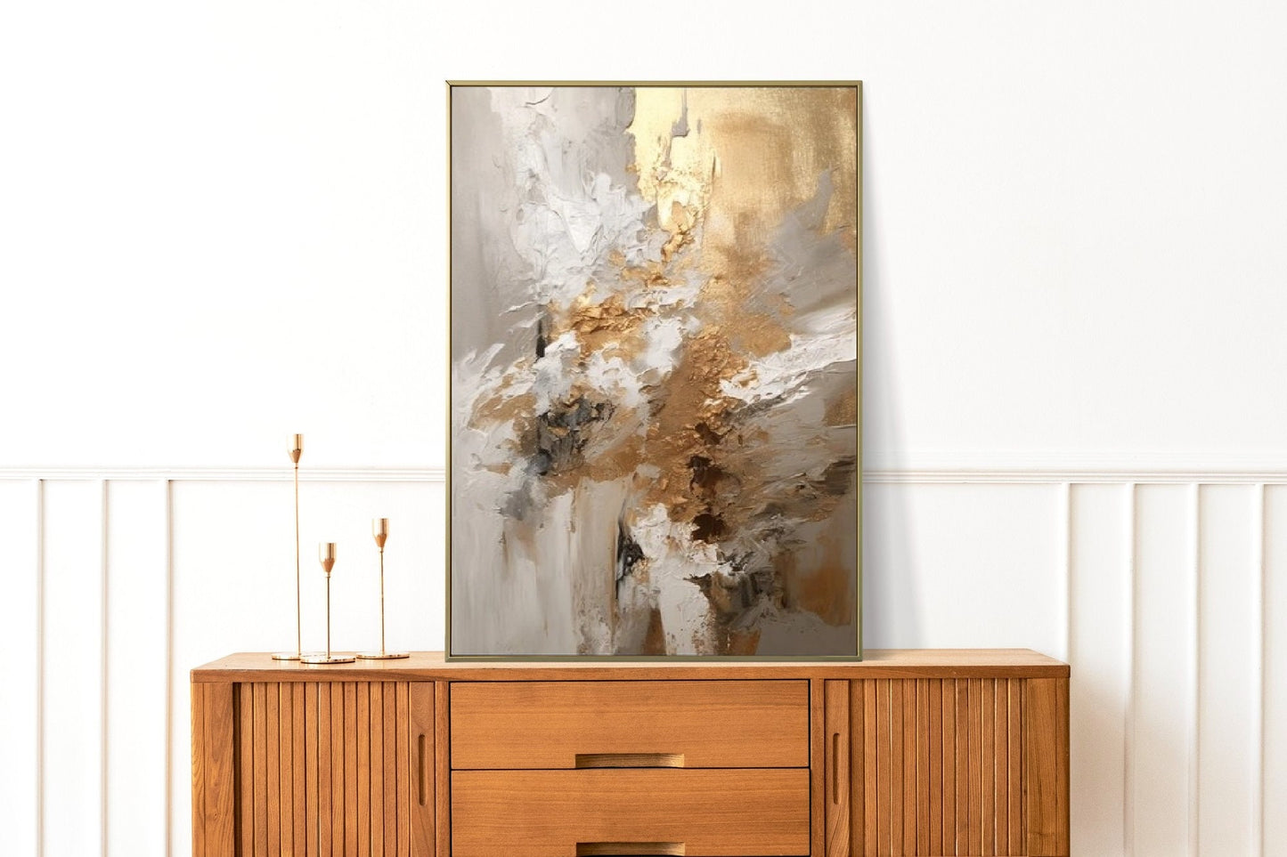 Abstrakte Wandkunst im Floater-Rahmen, extra großes Ölgemälde auf Leinwand, druckbares Wohnzimmer-Kunstwerk, zeitgenössische Wandkunst als Geschenk