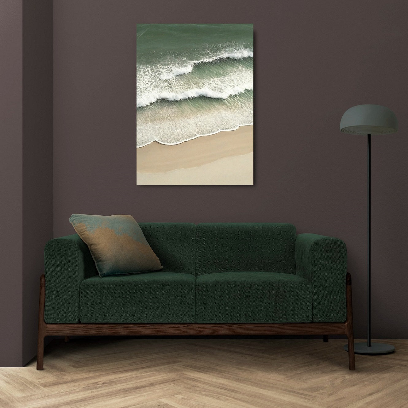 Große Wellen-Wandkunst, schwebender Rahmen, Meereslandschaftskunst, maritime Wanddekoration, druckbare maritime Leinwand-Wandkunst, gerahmtes Meereswellen-Kunstwerk