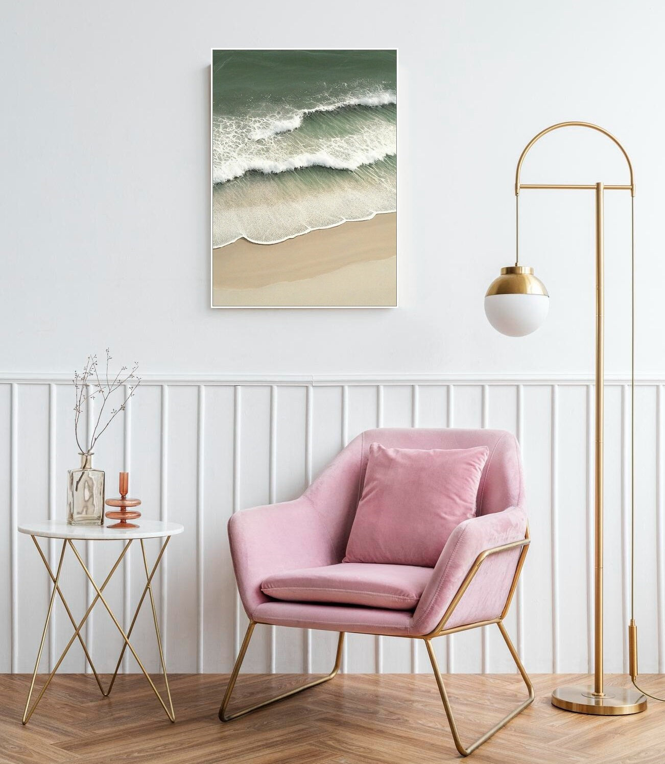 Große Wellen-Wandkunst, schwebender Rahmen, Meereslandschaftskunst, maritime Wanddekoration, druckbare maritime Leinwand-Wandkunst, gerahmtes Meereswellen-Kunstwerk