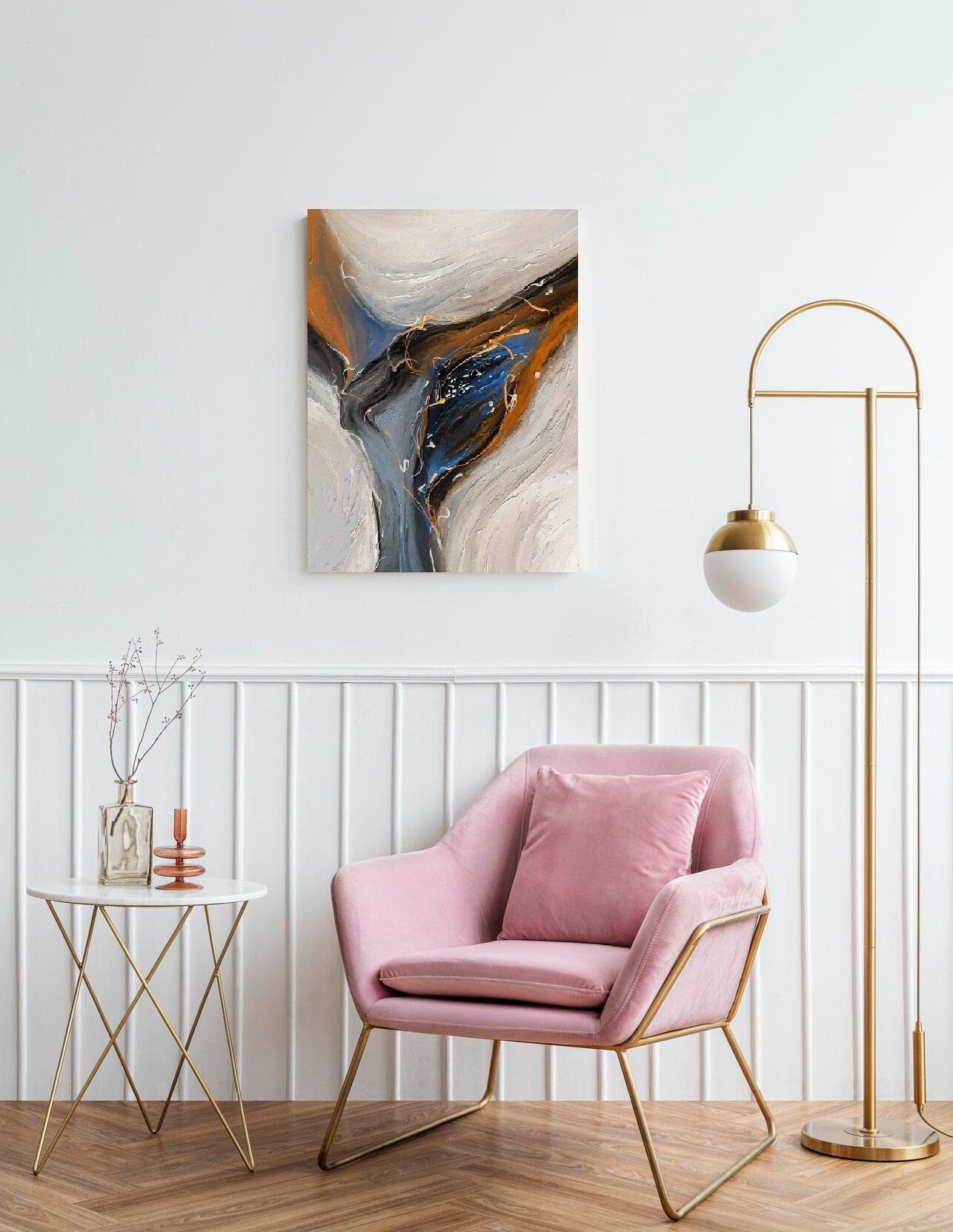 Großes Marmor-Wandbild, abstrakter Leinwanddruck mit schwebendem Rahmen, modernes Wanddekor, druckbares Wohnzimmer-Kunstwerk, Fantasy-Wandkunst