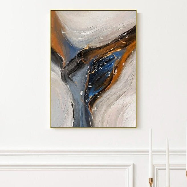 Großes Marmor-Wandbild, abstrakter Leinwanddruck mit schwebendem Rahmen, modernes Wanddekor, druckbares Wohnzimmer-Kunstwerk, Fantasy-Wandkunst