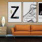 Zebra Wandkunst Gemälde auf Leinwand, Wohndekor, druckbare Wandkunst 3er Set, schwarz-weiße Kunst minimalistische Wandkunst abstrakter Kunstdruck