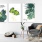 Tropische Wandkunst Gemälde auf Leinwand, Wanddekoration für Zuhause, druckbare Wandkunst 3er-Set, Monstera Kunst benutzerdefinierte Leinwand, botanische Wandkunst