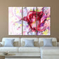 Rosa Rosen Wandkunst Blumen Wandkunst Gemälde auf Leinwand, Wohnwanddekoration, Leinwandgemälde 3-teilige Wandkunst 4-teilige Wandkunst 5-teilige Leinwand