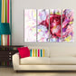 Rosa Rosen Wandkunst Blumen Wandkunst Gemälde auf Leinwand, Wohnwanddekoration, Leinwandgemälde 3-teilige Wandkunst 4-teilige Wandkunst 5-teilige Leinwand