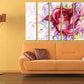 Rosa Rosen Wandkunst Blumen Wandkunst Gemälde auf Leinwand, Wohnwanddekoration, Leinwandgemälde 3-teilige Wandkunst 4-teilige Wandkunst 5-teilige Leinwand