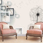 Floral wallpaper Peel and stick wallpaper Photo wallpaper Textured wallpaper Botanical removable wallpaper geometric wallpaper