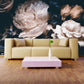 Dark floral wallpaper Floral wallpaper Peel and stick wallpaper Flowers wallpaper Peonies wall art Botanical removable wallpaper