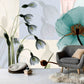Flowers wallpaper Floral Peel and stick wallpaper Photo wallpaper Textured wallpaper adhesive wallpaper Botanical removable wallpaper