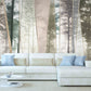 Foggy forest wall art woodland wallpaper Modern wallpaper Removable wallpaper Textured wallpaper fabric wallpaper vinyl wallpaper