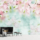 Flowers wallpaper Floral Peel and stick wallpaper Wall mural peel and stick adhesive wallpaper Botanical removable wallpaper