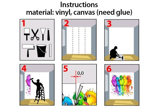 Dark tropical wallpaper Herb prints wall art Self adhesive mural Tropical art Peel and stick wallpaper vintage Home wall decor