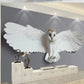 Owl bird wall decor gray Peel and stick adhesive temporary wall mural 3d wallpaper painting on canvas wall decoration Bedroom Living Room