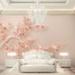 Chinoiserie wallpaper Sakura blossoms Japanese wall art Flowers wall mural prints Peel&stick wallpaper Asian wall art Botanical removable