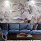 3d stereoscopic wallpaper Floral Peel and Stick Removable Living Room Bedroom wall decor self afhesive flowers wall mural