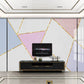 Peel and stick Geometric wallpaper Murals for girls Temporary wallpaper Abstract wallpaper Self adhesive mural Home wall decor