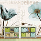 Floral wallpaper Wall mural prints Peel&stick wallpaper Botanical removable Self adhesive mural Wall mural prints bedroom wall decor
