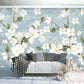 Peel and stick Home wall decor Sakura blossoms Botanical removable Japanese wall art Flowers wall mural prints Chinoiserie painted silk