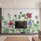 Flowers wall mural Floral Peel and stick Photo Textured adhesive wallpaper Botanical removable wallpaper wall covering