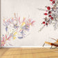 Boho Floral Wallpaper Self Adhesive Peel and Stick Removable Floral wall mural Living Room Bedroom self afhesive mural Botanical removable