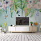 Boho wallpaper Flower wallpaper Floral Peel and Stick wall mural Self Adhesive Removable wallpaper Living Room Bedroom wall decoration