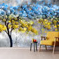 Peel and stick floral wallpaper mural Tree wall decals & murals, removable wallpaper for bedroom, living room