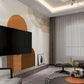 Mid century modern wallpaper peel and stick wall mural, geometric wall mural, abstract wallpaper, self adhesive mural removable wallpaper