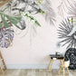 Tropical wallpaper peel and stick wall mural, monstera leaf wallpaper, leaf wallpaper modern vinyl wallpaper, green leaves banana wallpaper
