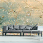 Extra large japanese wallpaper, peel and stick chinoiserie wall mural, self adhesive sakura blossom wallpaper, accentual botanical wallpaper