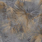 Leaves peel stick wallpaper, large abstract self adhesive wall mural, accentual botanical wallcovering, temporary tropical brown wallpaper