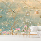 Extra large japanese wallpaper, peel and stick chinoiserie wall mural, self adhesive sakura blossom wallpaper, accentual botanical wallpaper