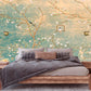 Extra large japanese wallpaper, peel and stick chinoiserie wall mural, self adhesive sakura blossom wallpaper, accentual botanical wallpaper